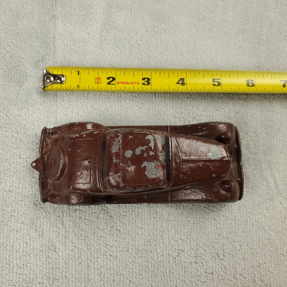 Vintage Hubley 1934 Ford Coupe #404 Diecast Model Car Antique Metal Toy 5 1/2" - Picture 11 of 12